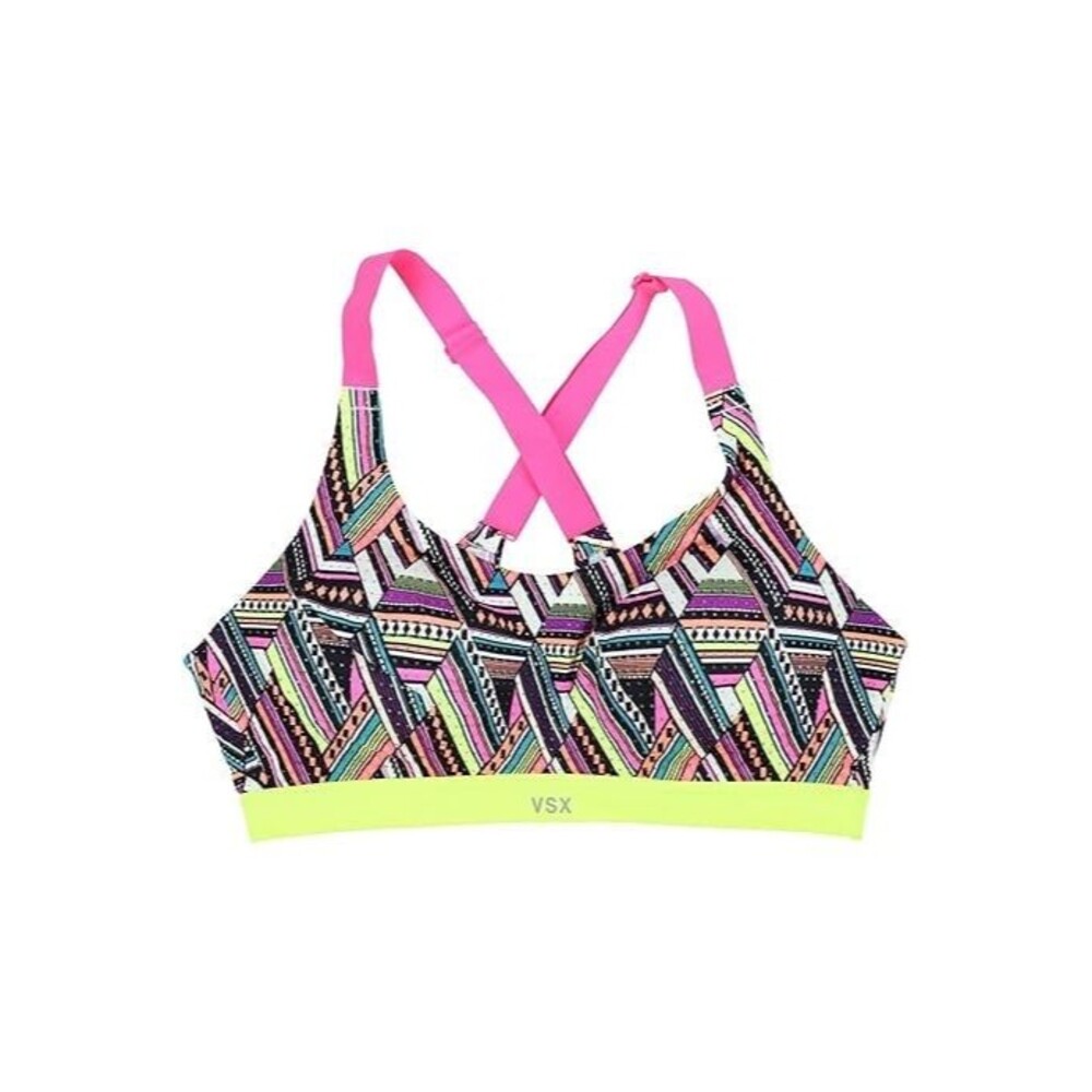 Victoria's Secret VSX Lightweight Geometric Padded Adjustable Sports Bra 34B